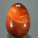 Banded Carnelian Crystal Egg ~48mm