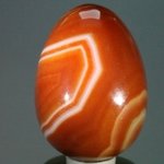 Banded Carnelian Crystal Egg ~49mm