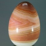 Banded Carnelian Crystal Egg ~49mm