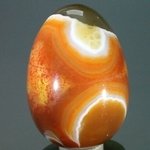 Banded Carnelian Crystal Egg ~50mm