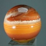 Banded Carnelian Crystal Sphere ~45mm