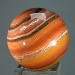 Banded Carnelian Crystal Sphere ~45mm
