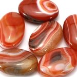 Banded Carnelian Massage Stone ~45mm