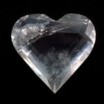 BEAUTIFUL Quartz Faceted Polished Heart ~60mm