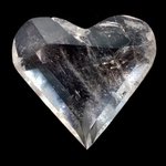 BEAUTIFUL Quartz Faceted Polished Heart ~64mm