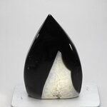 Black Agate Crystal Flame ~74x50mm