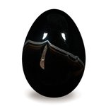 Black Banded Onyx Crystal Egg