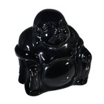 Black Obsidian Sitting Buddha Statue