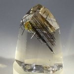 Black Rutile Smoky Quartz Polished Point ~43 x 32mm