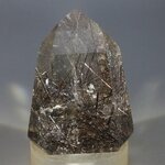 Black Rutile Smoky Quartz Polished Point ~48 x 35mm