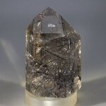 Black Rutile Smoky Quartz Polished Point ~56 x 35mm