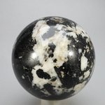 Black Tourmaline with White Quartz Crystal Sphere ~62mm