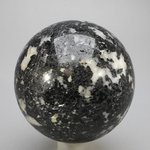 Black Tourmaline with White Quartz Crystal Sphere ~63mm