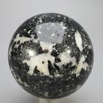 Black Tourmaline with White Quartz Crystal Sphere ~65mm