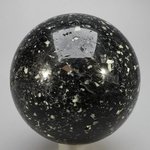 Black Tourmaline with White Quartz Crystal Sphere ~67mm