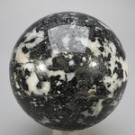 Black Tourmaline with White Quartz Crystal Sphere ~68mm