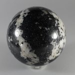 Black Tourmaline with White Quartz Crystal Sphere ~7.5cm
