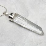 Blades of Light Quart Point Healing Crystal 925 Silver Pendant ~53mm