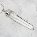 Blades of Light Quart Point Healing Crystal 925 Silver Pendant ~57mm
