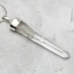 Blades of Light Quart Point Healing Crystal 925 Silver Pendant ~59mm