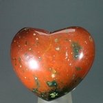 Bloodstone Crystal Heart ~40mm