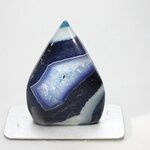 Blue Agate Crystal Flame ~68x49mm