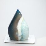 Blue Agate Crystal Flame ~80x52mm