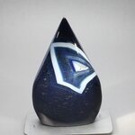 Blue Agate Crystal Flame ~99x59mm