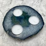Blue Agate Tealight Candle Holder ~152x145mm