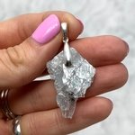 Blue Baryte Healing Crystal Pendant ~34mm