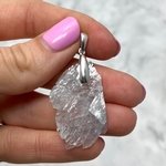 Blue Baryte Healing Crystal Pendant ~38mm