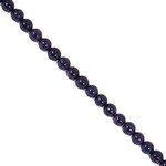 Blue Goldstone Crystal Beads - 8mm Roundel