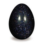 Blue Goldstone Crystal Egg ~ 48mm