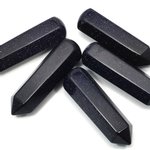 Blue Goldstone Crystal Massage Wand ~70mm