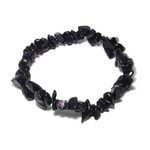 Blue Goldstone Gemstone Chip Bracelet