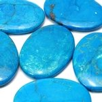 Blue Howlite Palm Stone ~70x50mm