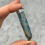 Blue Kyanite Healing Crystal 925 Silver Pendant ~59mm