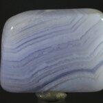 Blue Lace Agate Polished Tile ~27 x 20mm