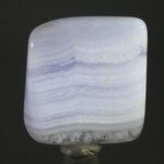 Blue Lace Agate Polished Tile ~28 x 25mm