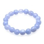 Blue Lace Agate Crystal Bead Bracelet