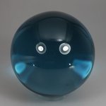 Blue Obsidian Crystal Sphere ~66mm