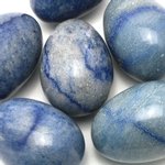 Blue Quartz Crystal Egg ~48mm