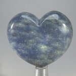 Blue Quartz Crystal Heart ~45mm