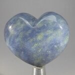 Blue Quartz Crystal Heart ~45mm