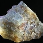 Blue Sky Fluorite with Mauve Crystals & Limonite ~75mm