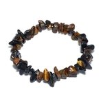 Blue Tiger Eye Gemstone Chip Bracelet