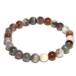 Botswana Agate 8mm Round Bead Bracelet