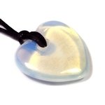 Cancer Birthstone Necklace - Opalite Heart