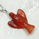 Carnelian Angel Pendant - 25mm