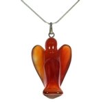 Carnelian Angel Pendant - 30mm